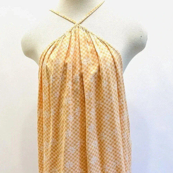 SO Dresses & Skirts - NWT SO GOODS FOR LIFE Juniors Sleeveless Halter Neck Orange Mini Dress Size XXL